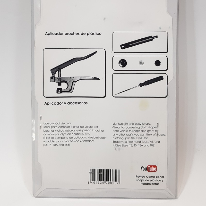 Alicate para broches de plástico snpas