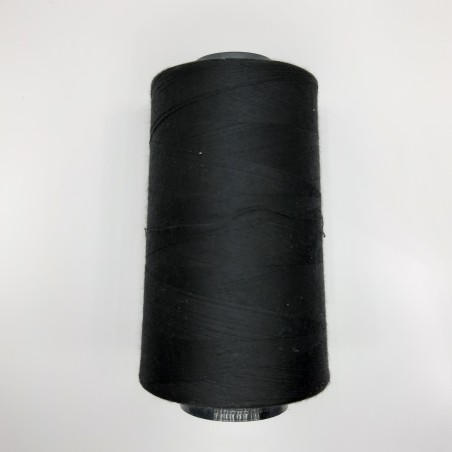 Cono hilo 5000 metros poliéster textil negro