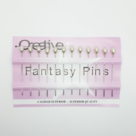 Alfiler cabeza lágrima para novias