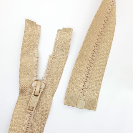 Cremallera separador 75 cms inyectada, especial para prendas deportivas, chaquetas, abrigos,..