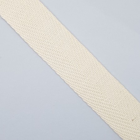 Cinta espiga de algodón beige resistente y duradera