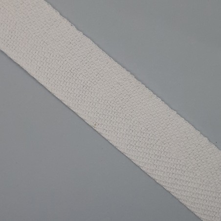 Cinta espiga de algodón blanca resistente y duradera