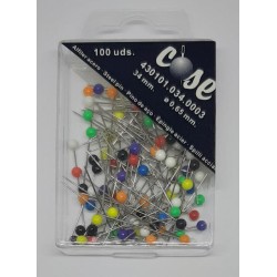 Alfileres cabeza colores  2