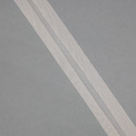 Cinta bies organdí beige 1,8 cm 100% poliéster