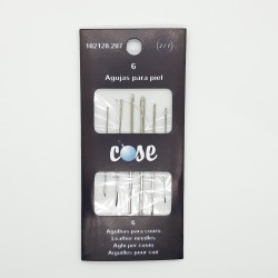 Aguja punta de flecha para coser a mano piel y cuero 2