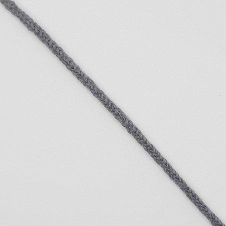 Cordón elástico para mascarillas quirúrgico gris