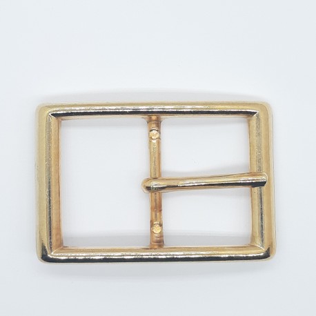 Hebilla metálica rectangular oro de 3 cms 