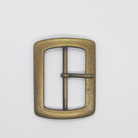 Hebilla metálica de 3,5 cms color oro viejo