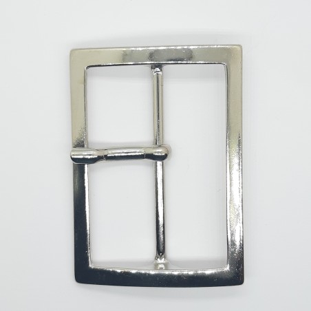 Hebilla metálica rectangular de 6 cms color oro níquel