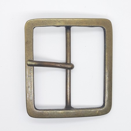 Hebilla metálica cuadrada 5 cms de color plata vieja