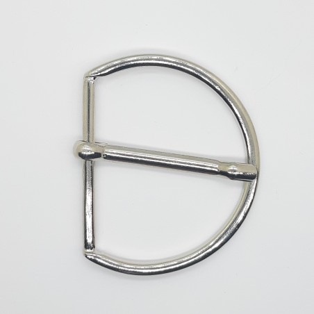 Hebilla metálica semi circular 5 cms de color plata