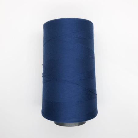 Cono hilo 5000 metros poliéster textil azul marino
