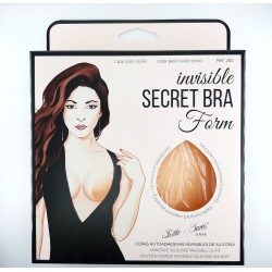 Copas autoadhesivas invisibles de silicona color piel. Especial escotes pronunciados. 