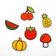 Aplicaciones parches de frutas termoadhesivas de 3 cms. 