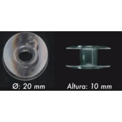 Canillas de plástico de 20 mm. Accesorio especial para máquinas de coser. 2