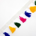 Fleco borlas multicolor