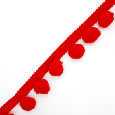 Fleco madroño acrílico fabricación nacional color rojo