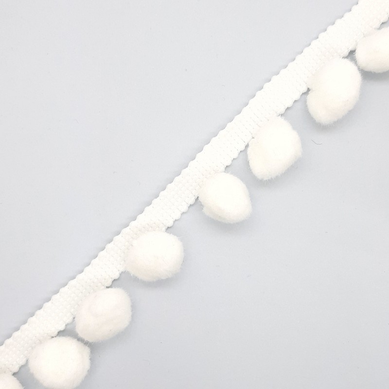 Fleco madroño acrílico fabricación nacional color blanco