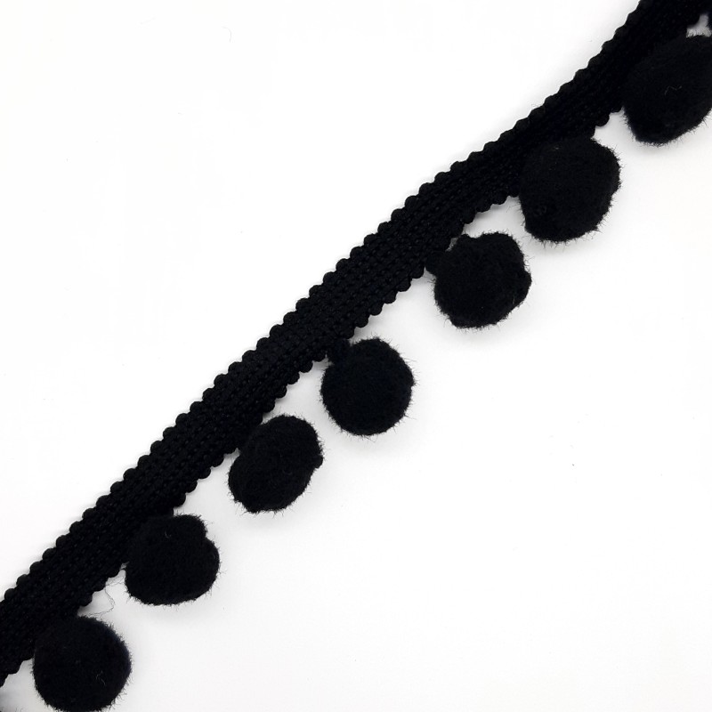 Fleco madroño acrílico fabricación nacional color negro