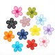 Aplique flor decorativa termoadhesiva de 2,5 cms colores