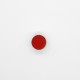 Botón esmaltado filo plateado con pie de color rojo