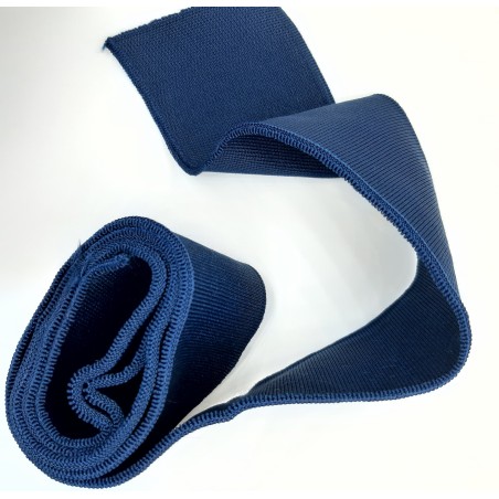 Cinta elástica patente fina azul marino. 