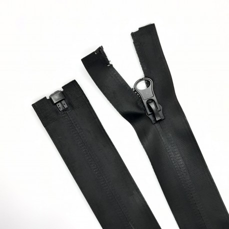 Cremallera negra impermeable malla 5 separador de 75 cms