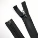 Cremallera negra impermeable malla 5 separador de 75 cms