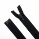 Cremallera negra invisible separador malla 3 de 60 cms prendas ligeras
