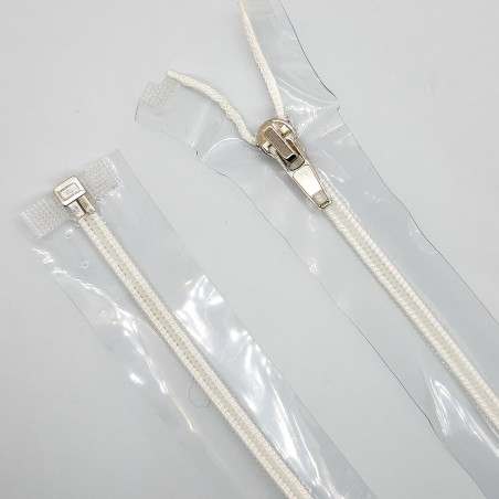 Cremallera transparente separador 70 cms 