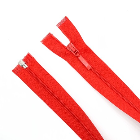 Cremallera separador fina malla 3 de color rojo