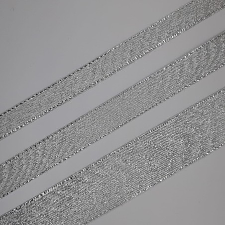 Cinta metalizada plata especial lazos
