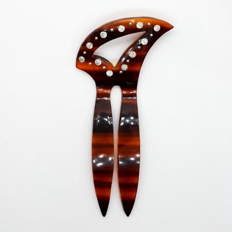 Peinetas de carey con piedras decorativas