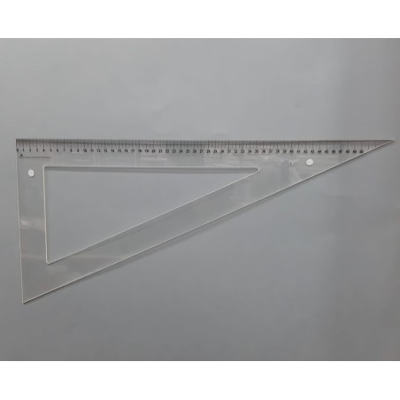 Escuadra impresa en mm y cms