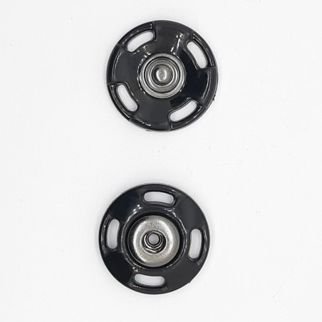 Broche presión negro esmaltado de 2,5 cms