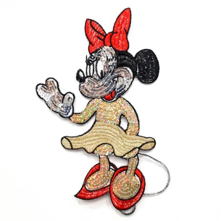 Aplicación Disney Minney con lentejuelas decorativas