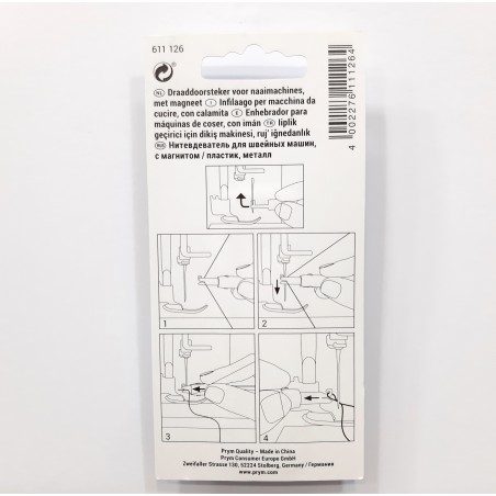Enhebrador con imán para máquinas de coser Prym
