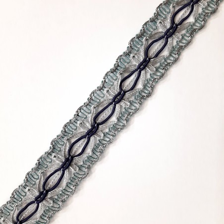Galón pasamanería metalizado 2,5 cms 