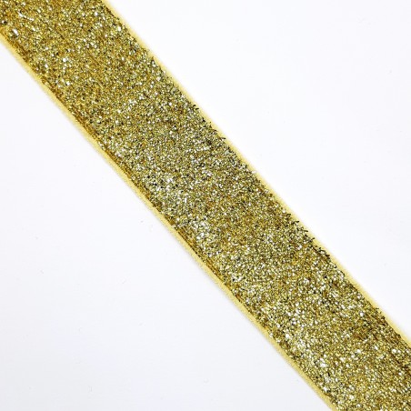 Cinta de espuma dorado brillante de 2,5 cms decorativa