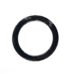 Anilla o aro metálico plano de 3 cms. Accesorio decorativo ideal para colgantes, llaveros y bolsos. 2