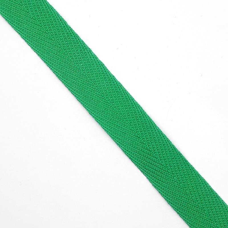 Cinta de espiga verde para zapatillas y alpargatas regionales de 1,5 cms algodón 100%