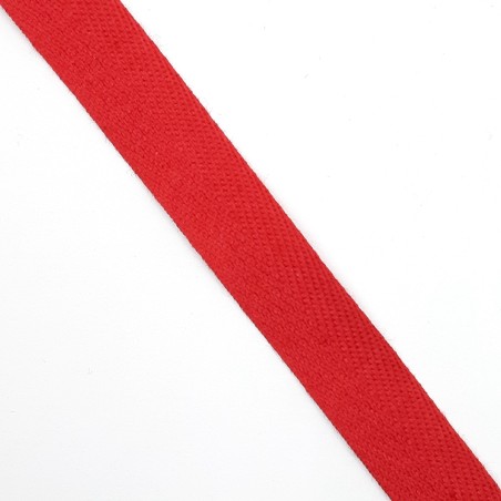 Cinta de espiga rojo para zapatillas y alpargatas regionales de 1,5 cms algodón 100%