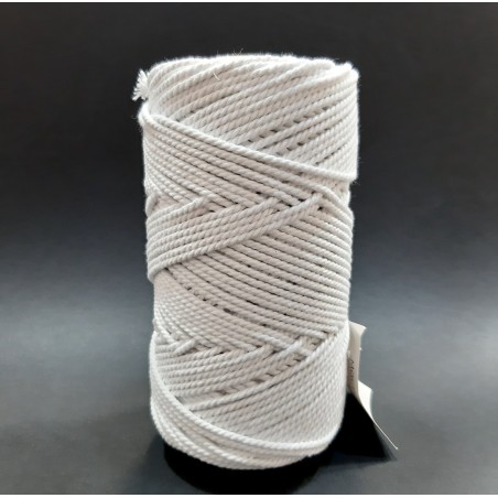 Cordón blanco para técnica macramé de 2 mm 