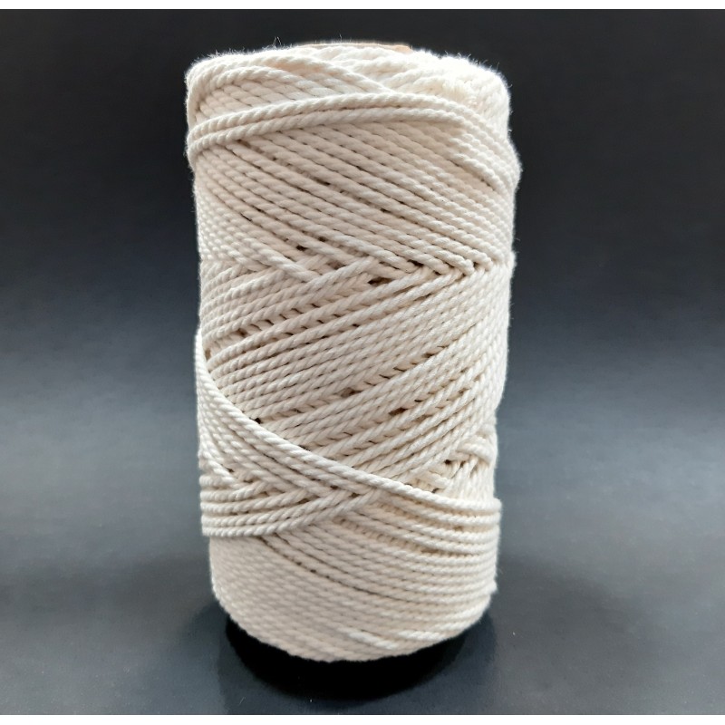 Cordón crudo para técnica macramé de 2 mm 