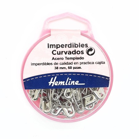 Imperdible curvado de 38 mm y acero templado especial para patchwork