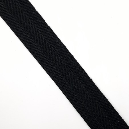 Cinta espiga rígida de color negra especial mochilas 