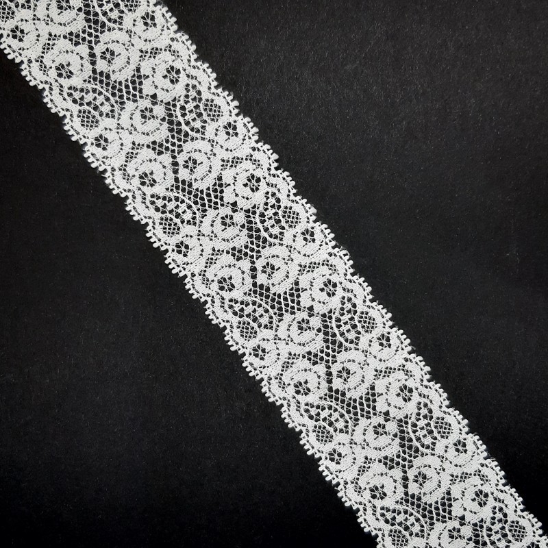 Juego entredos y encajes de nylon color beige con flores especial ceremonias