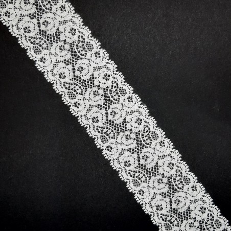 Juego entredos y encajes de nylon color beige con flores especial ceremonias