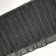 Volante plisado negro con tul y con topos decorativos de 13 cms. Ideal para remates y dar volumen en prendas y complementos