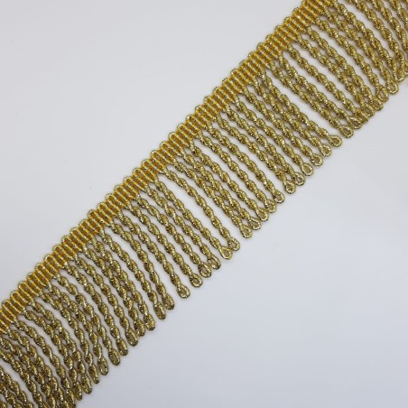 Fleco dorado metalizado rapacejo 7 cms